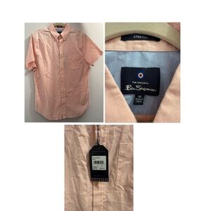 Ben Sherman Pink Casual Button Down Shirt Lightweight